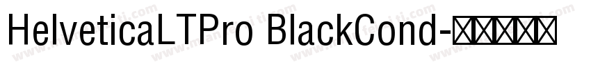 HelveticaLTPro BlackCond字体转换